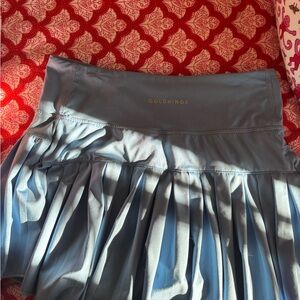 Goldhinge Women's Elegant Blue Skater Skirt